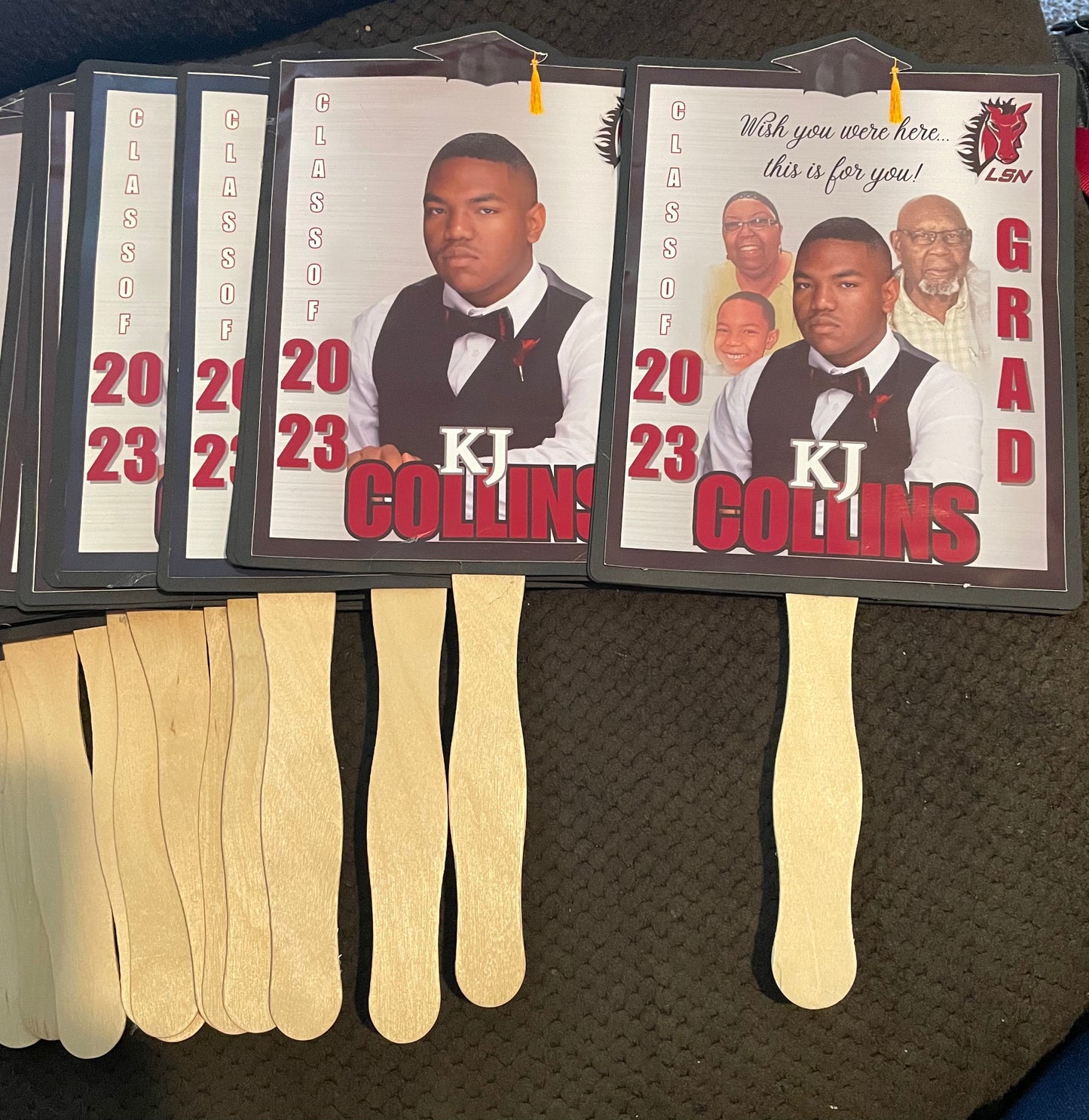 Custom Graduation Hand Fans – Personalized Senior Party Favor