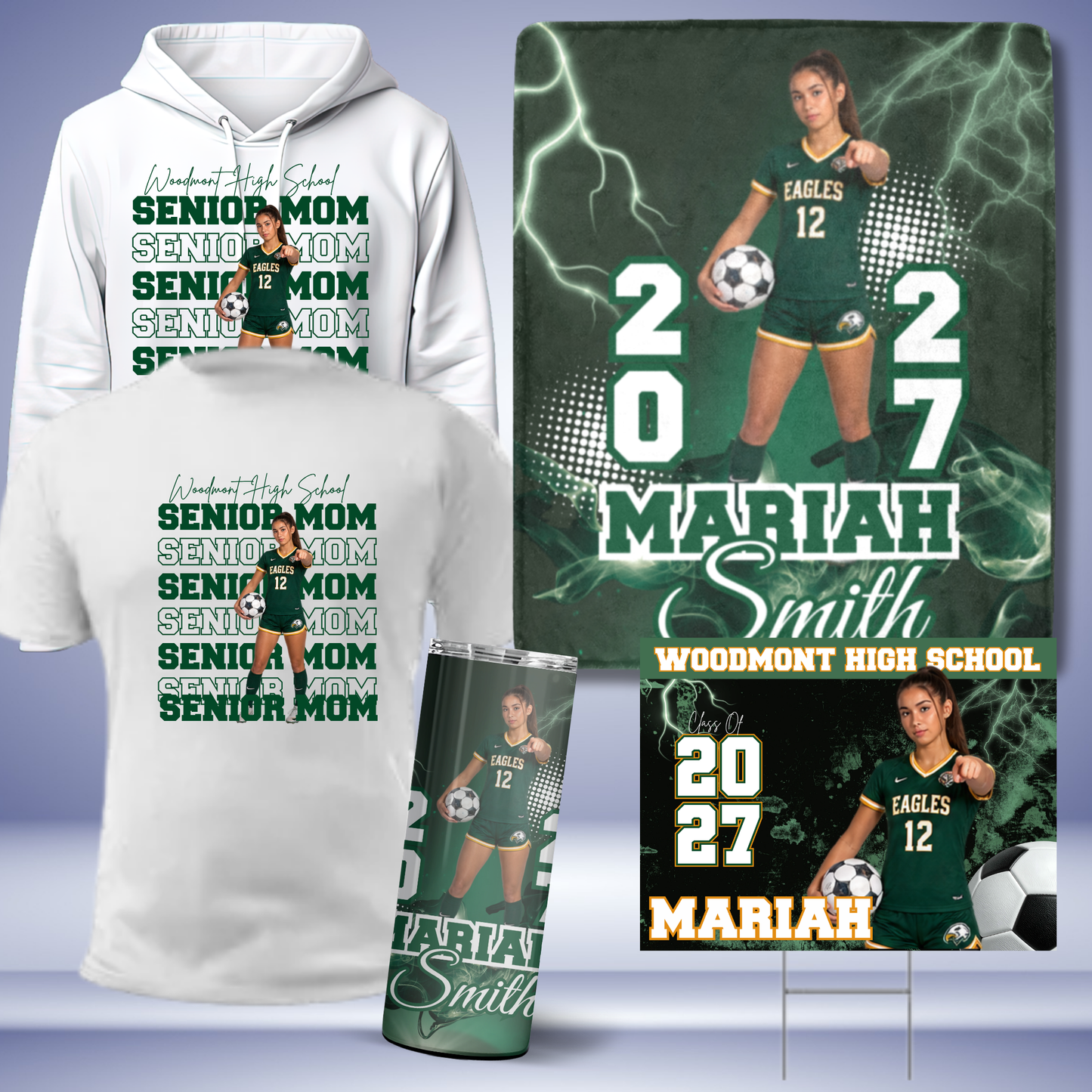 All-Star Custom Sports Bundle | Apparel, Tumbler, Photo Blanket & Yard Sign