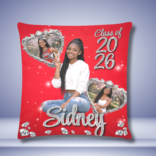 Custom Graduation Pillow – Personalized Senior Photo Keepsake