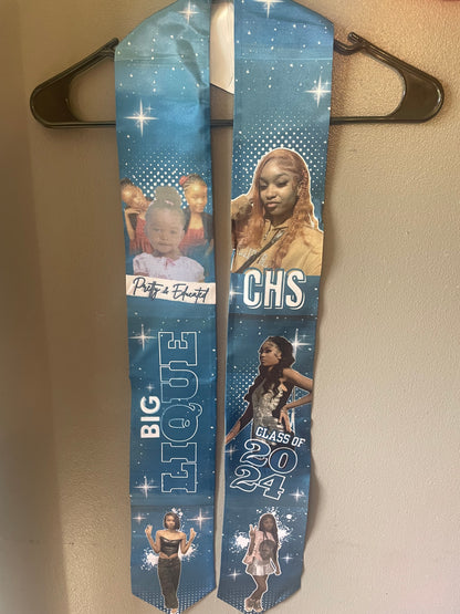 Custom Graduation Stole – Personalized Senior & Graduation Keepsake (60” / 70”)
