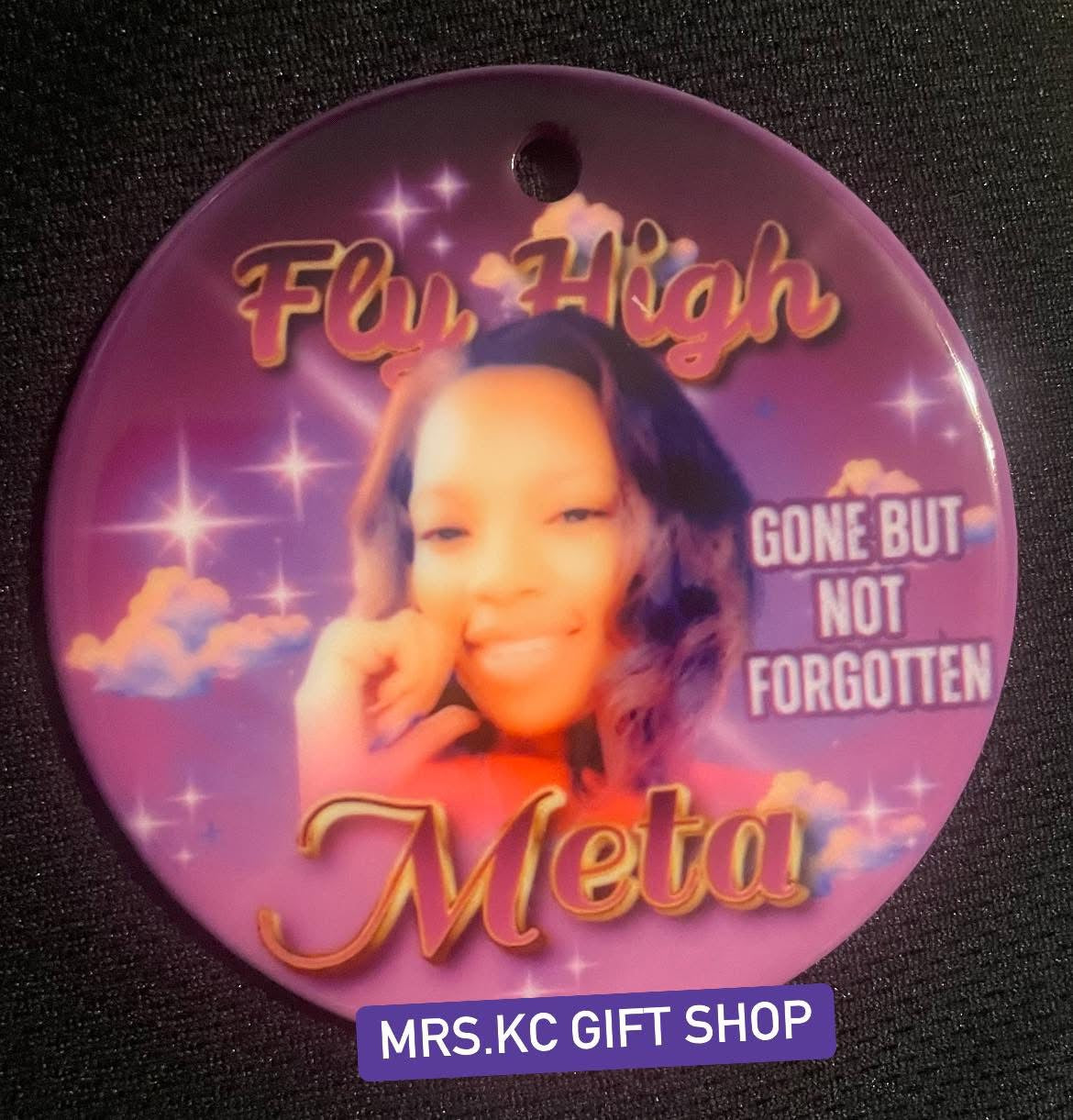 Custom Double-Sided Photo Christmas Ornament