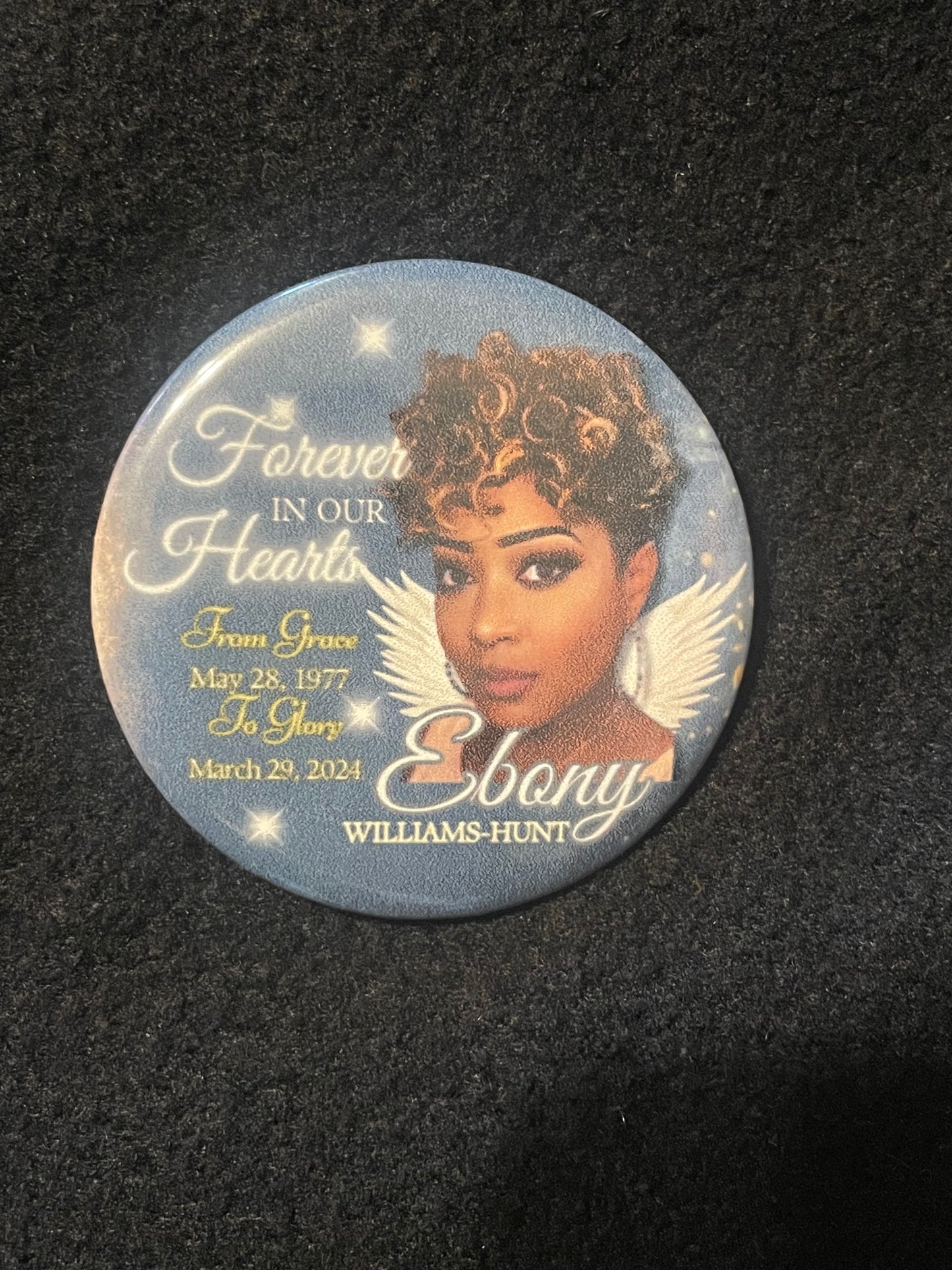 Custom Memorial Photo Button Pins – Personalized Remembrance Keepsake