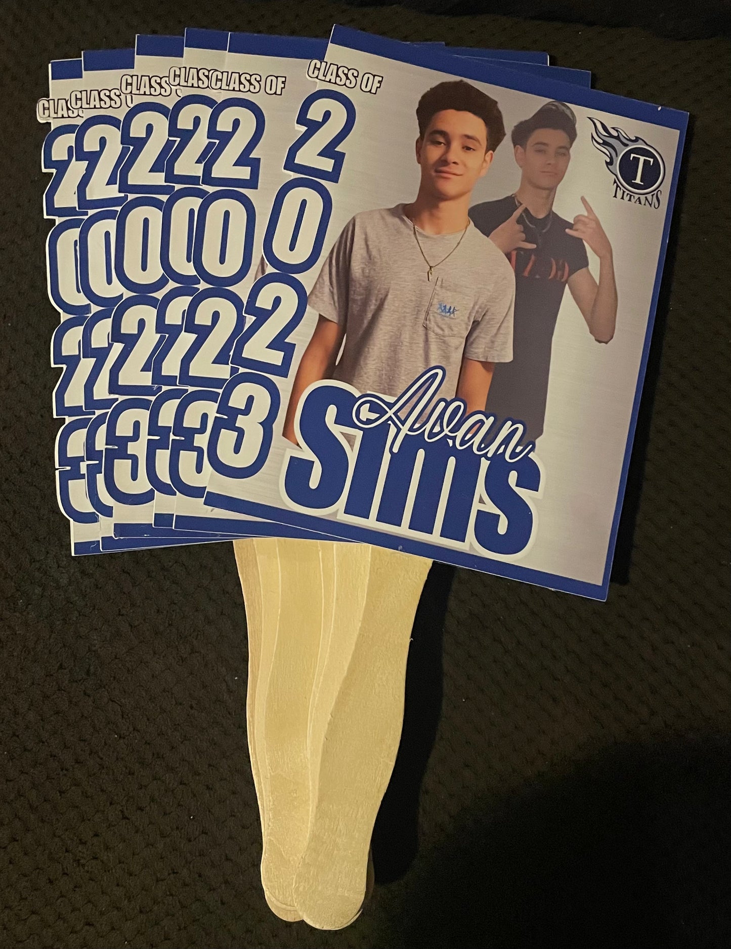 Custom Graduation Hand Fans – Personalized Senior Party Favor