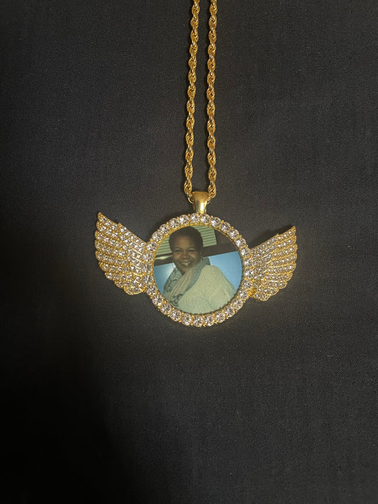 Angel Wing Memorial Necklace