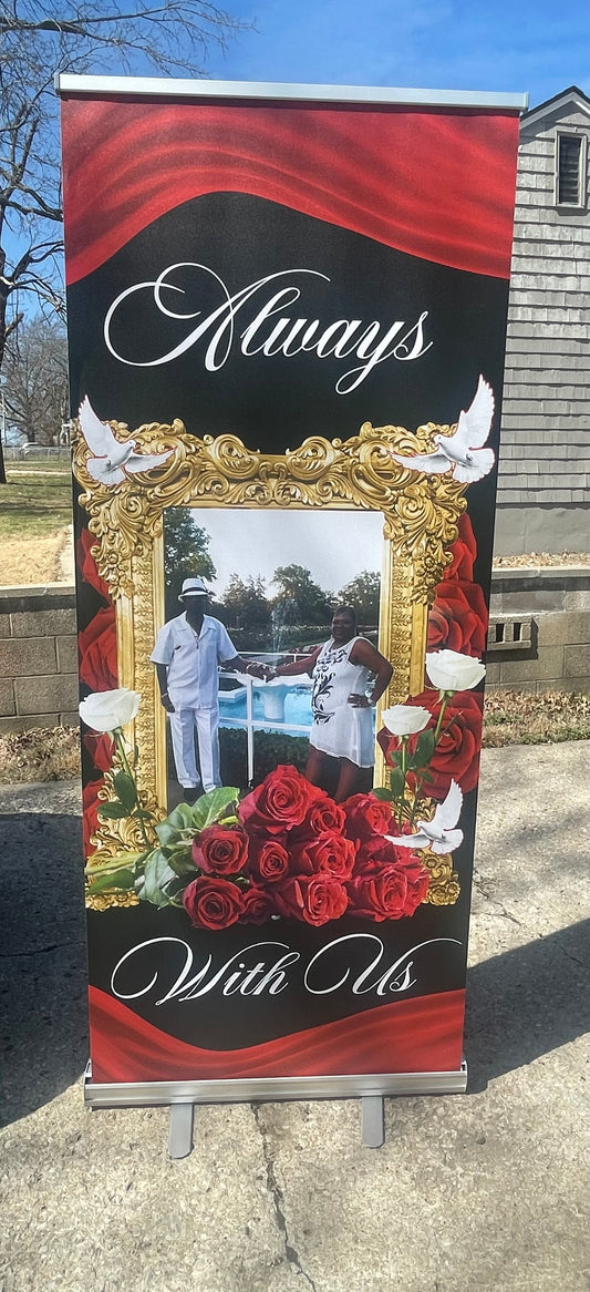 Custom 33"x81" Retractable Banner with Stand & Carrying Case
