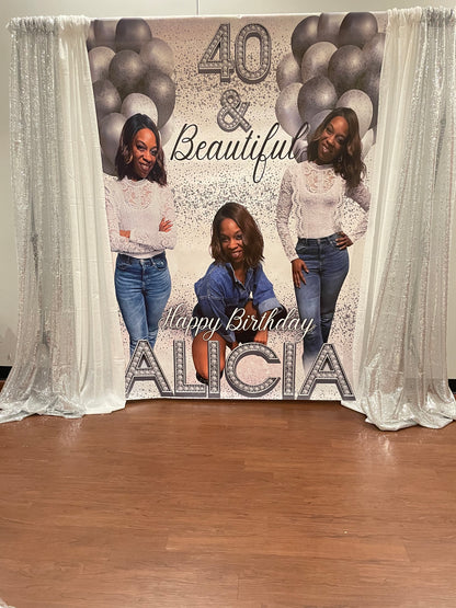 Custom Vinyl Backdrops for Events, Parties & Photoshoots