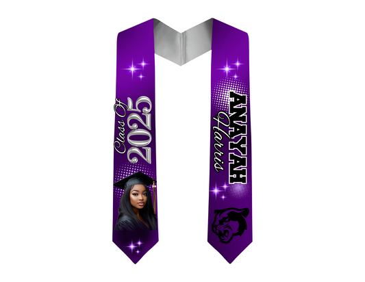 Custom Graduation Stole – Personalized Senior & Graduation Keepsake (60” / 70”)