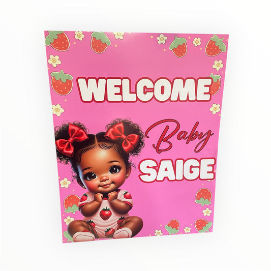 Custom Welcome Sign – Personalized Event Greeting Display
