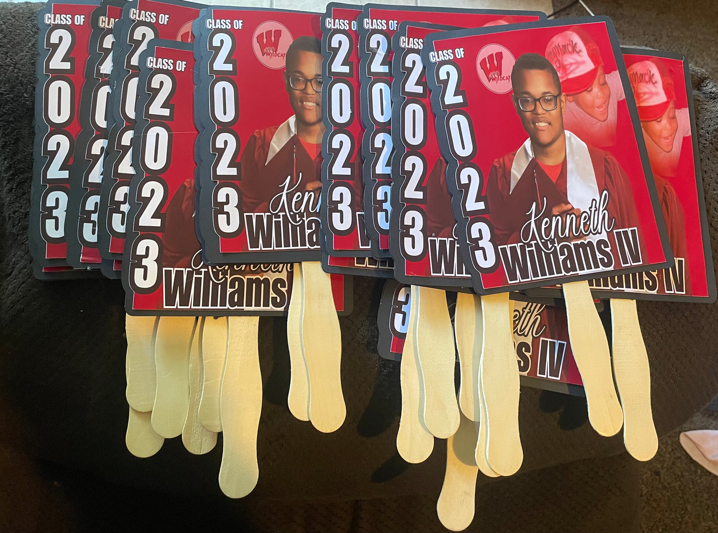Custom Graduation Hand Fans – Personalized Senior Party Favor