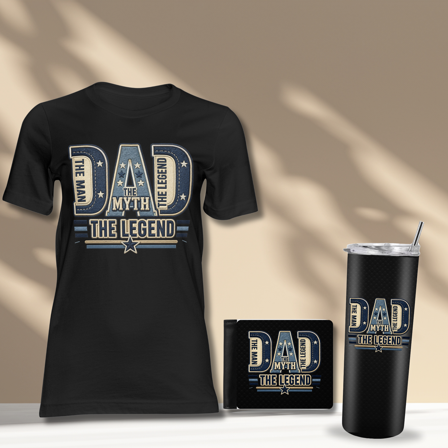 Father’s Day Shirt & Tumbler Gift Bundle | Personalized Dad Gift Set