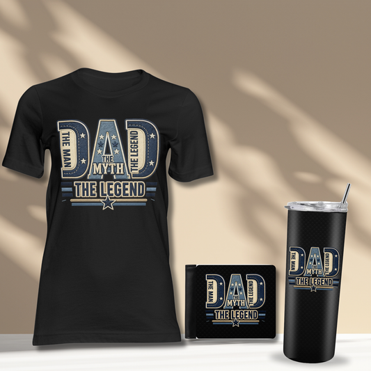 Father’s Day Shirt & Tumbler Gift Bundle | Personalized Dad Gift Set