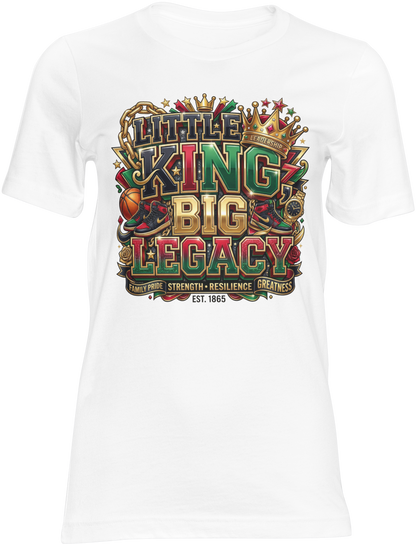 Little Kings Big Legacy Shirt | Youth Black Excellence T-Shirt | Father's Day Matching Family Tee
