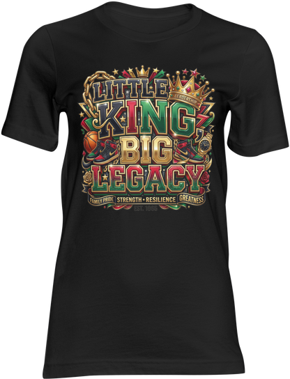Little Kings Big Legacy Shirt | Youth Black Excellence T-Shirt | Father's Day Matching Family Tee