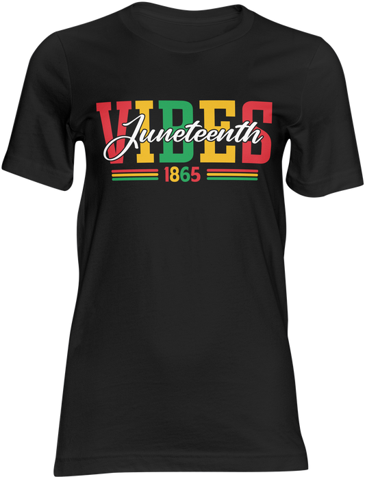 Juneteenth Vibes 1865 T-Shirt | Juneteenth Celebration Shirt | Freedom Day Graphic Tee
