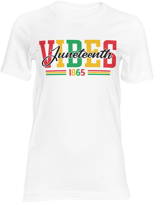 Juneteenth Vibes 1865 T-Shirt | Juneteenth Celebration Shirt | Freedom Day Graphic Tee