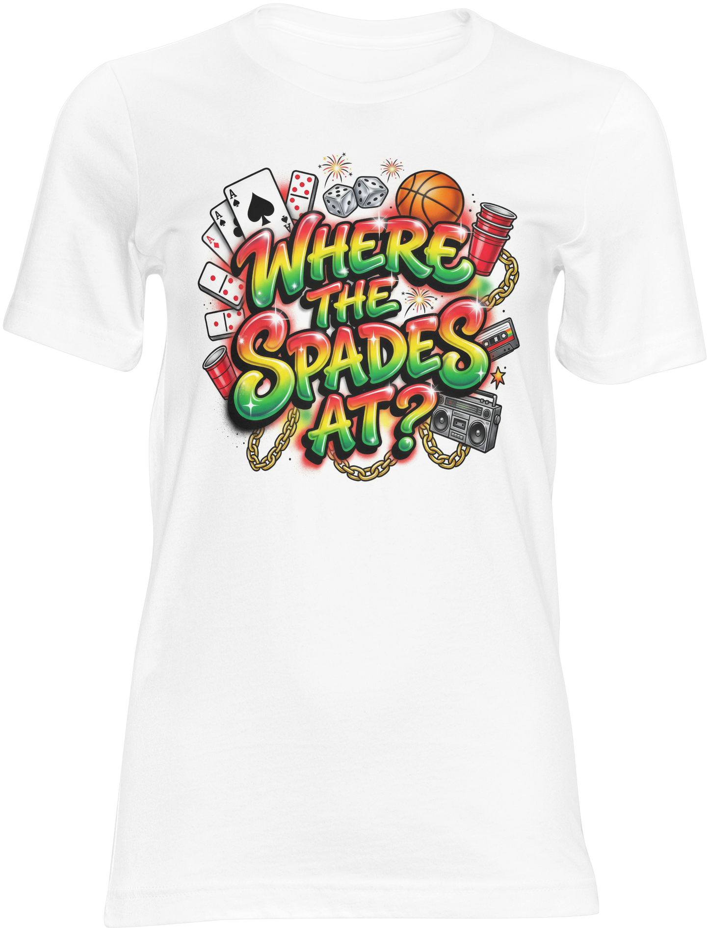 Where The Spades At? Juneteenth Cookout Shirt | Funny Juneteenth BBQ Graphic Tee